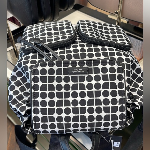 Kate Spade Noel Printed Fabric Backpack - Picture 10 of 11